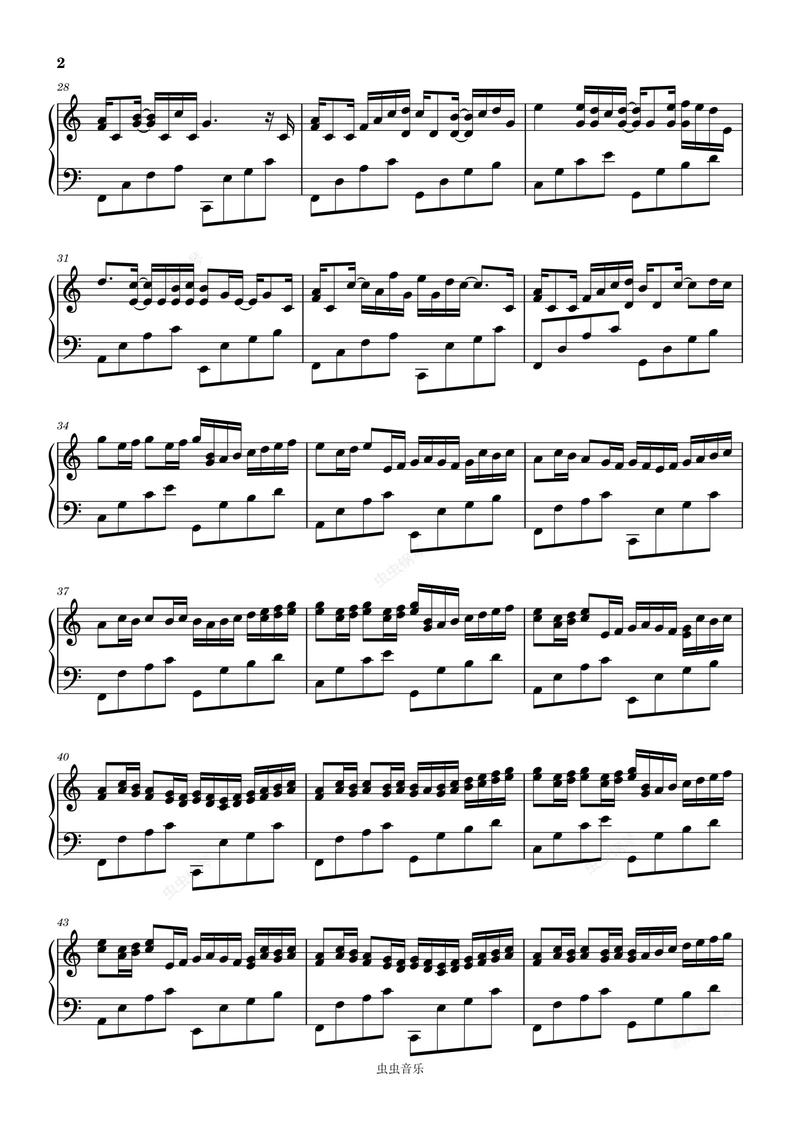 卡农钢琴曲下载 - 经典钢琴曲谱免费下载