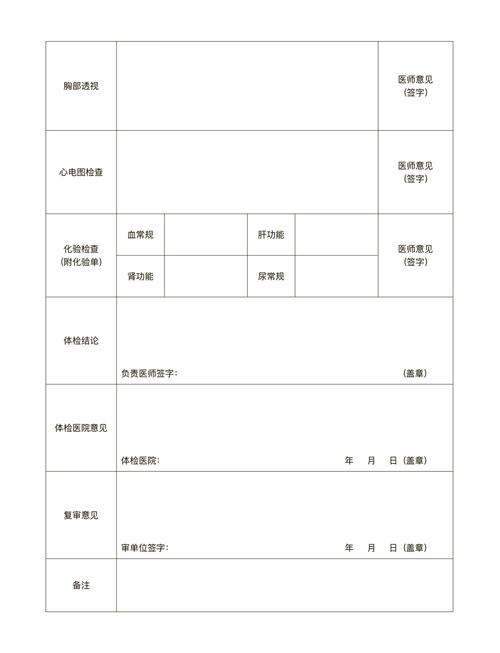 健康体检表下载 | 免费Word/PDF模板快速获取