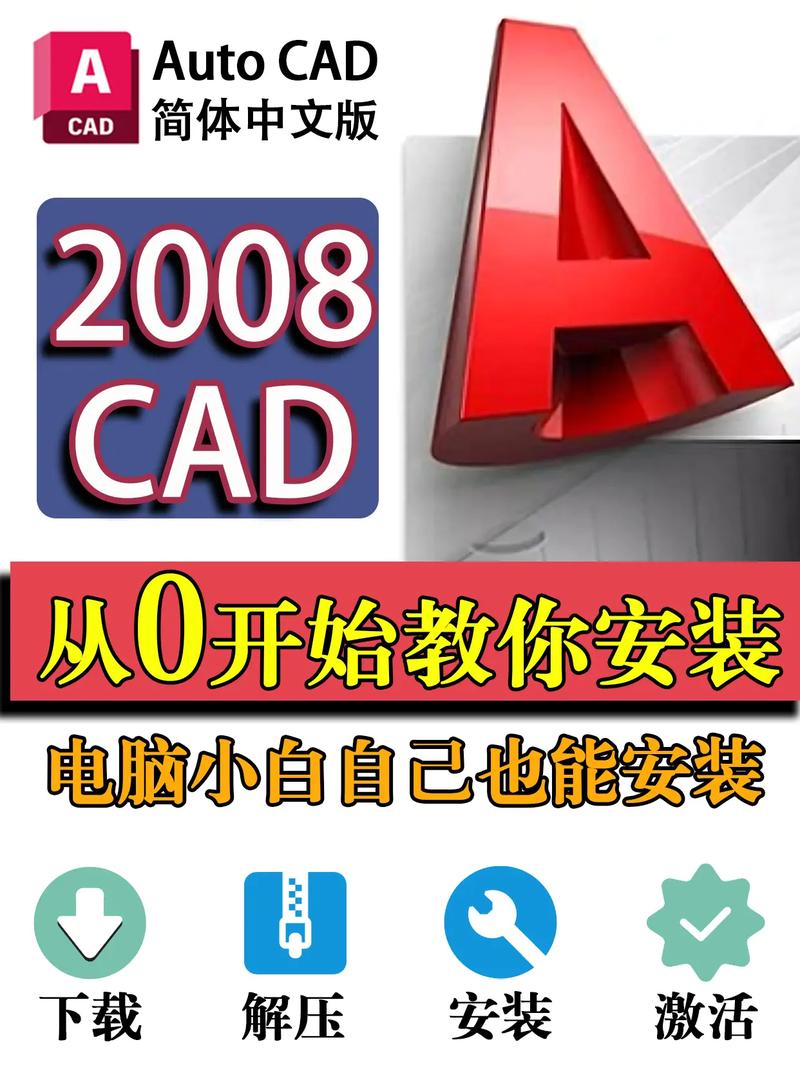 AutoCAD2008中文版免费下载安装包及教程