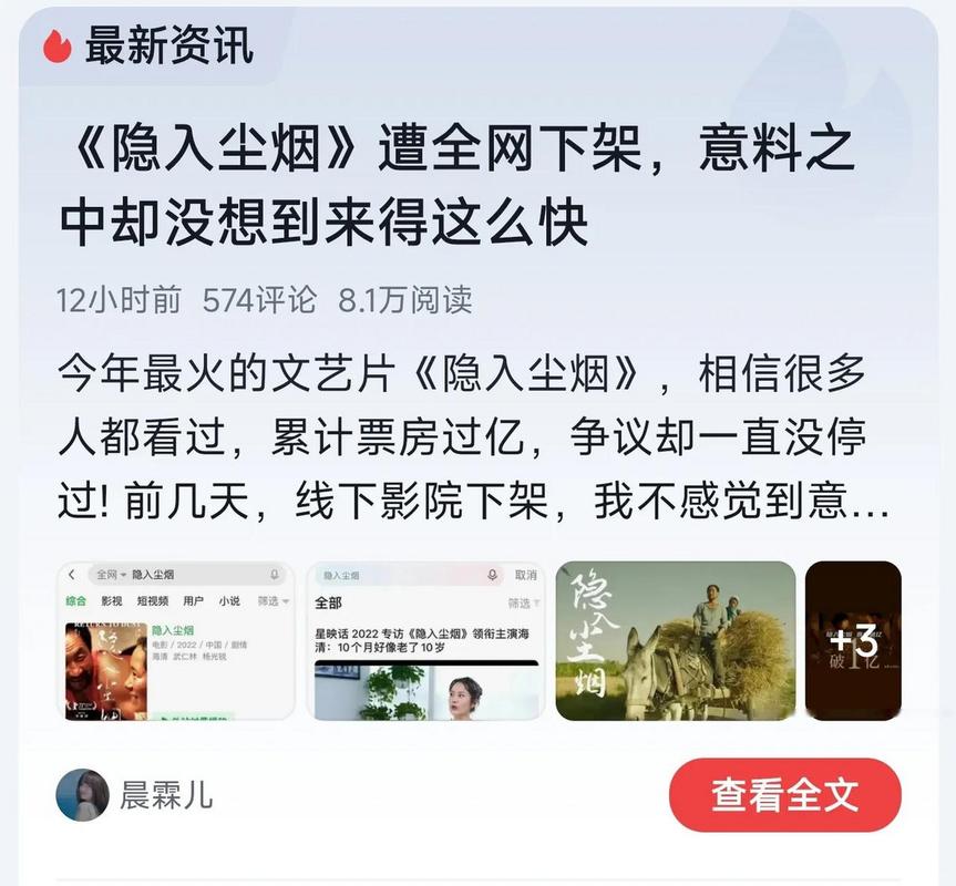 《隐入尘烟》突遭下架,官方回应引热议
