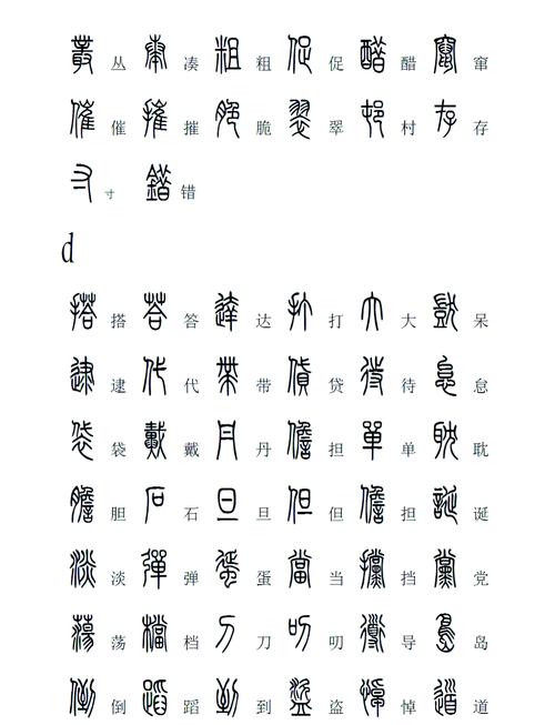 篆体字下载:免费高清篆书字体包,古风书法设计必备资源