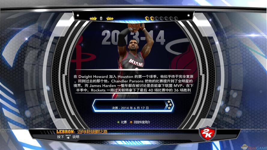 NBA2K14中文版下载_经典篮球游戏PC版免费畅玩