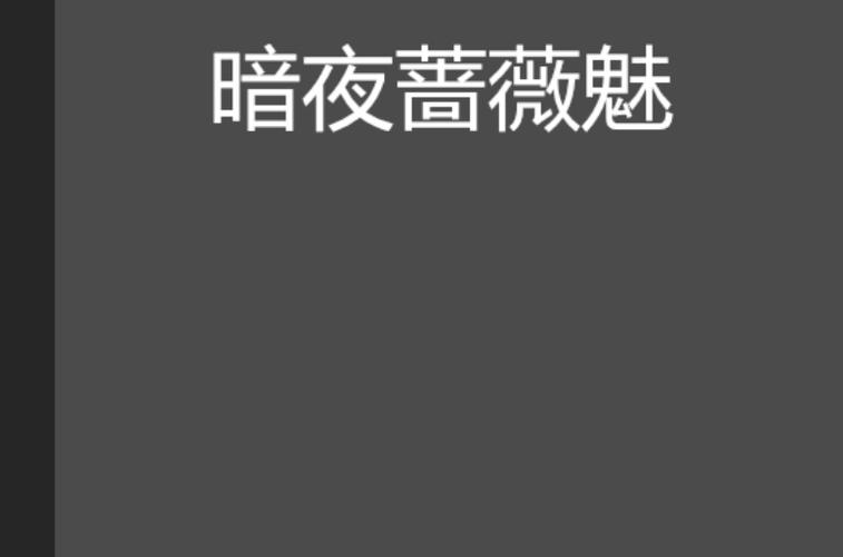 暗夜蔷薇魅txt下载 | 完整版小说免费在线阅读