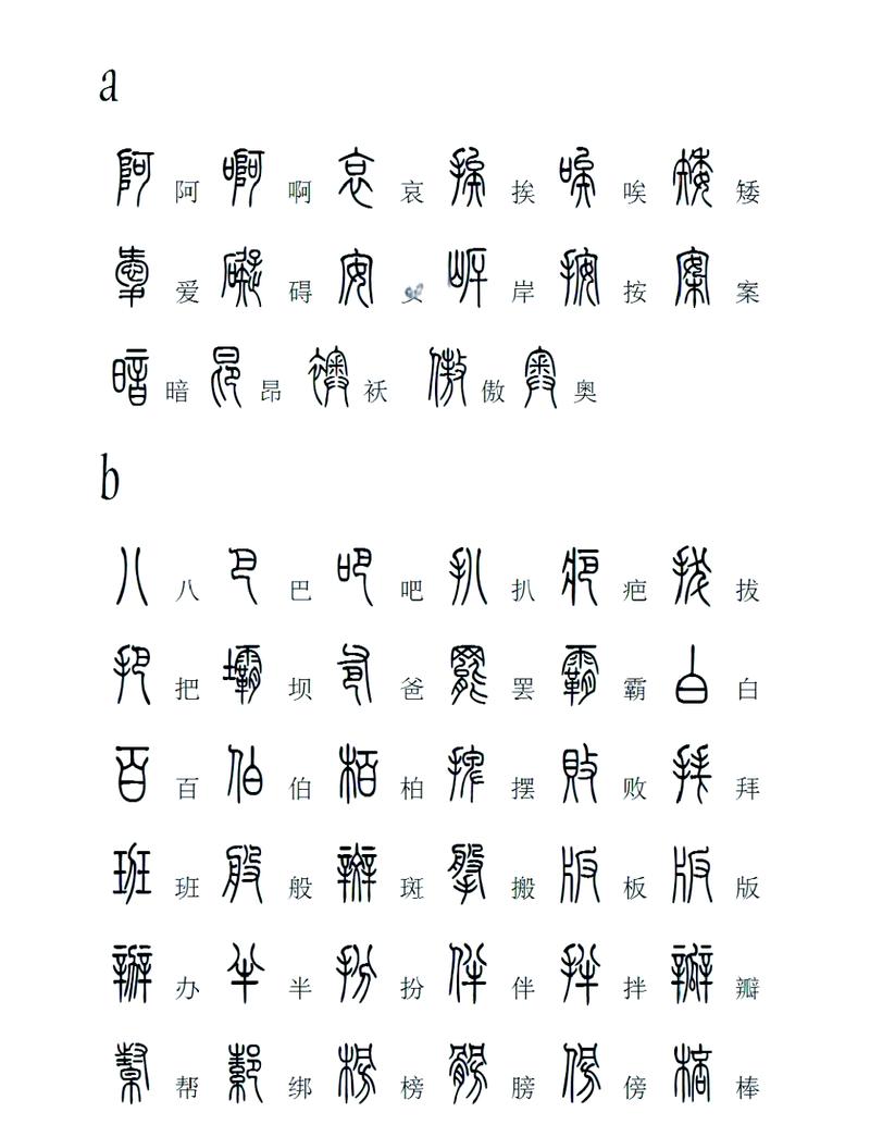 篆体字下载:免费高清篆书字体包,古风书法设计必备资源