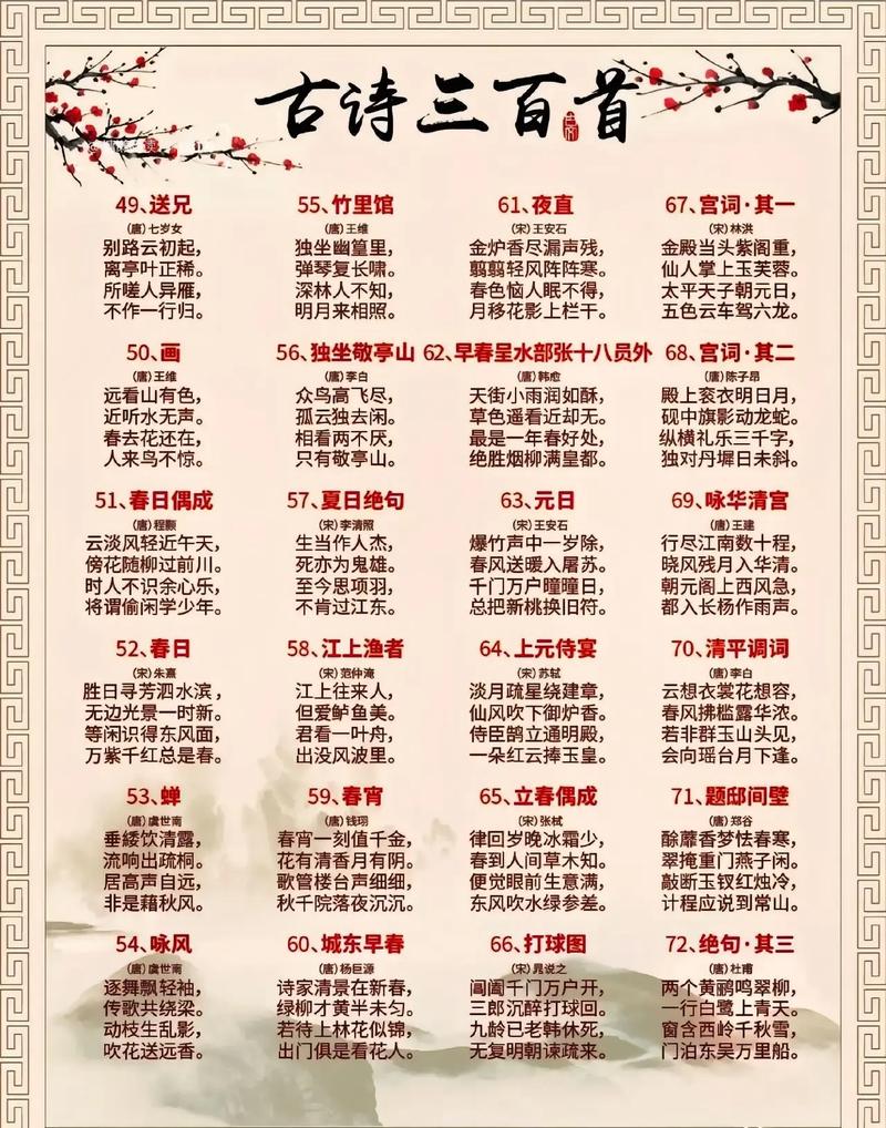 唐诗三百首全集下载|经典古诗文高清电子版