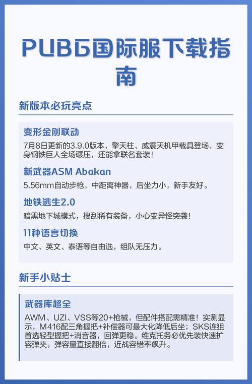 PUBG国际服下载安装教程:最新版安卓iOS客户端免费获取