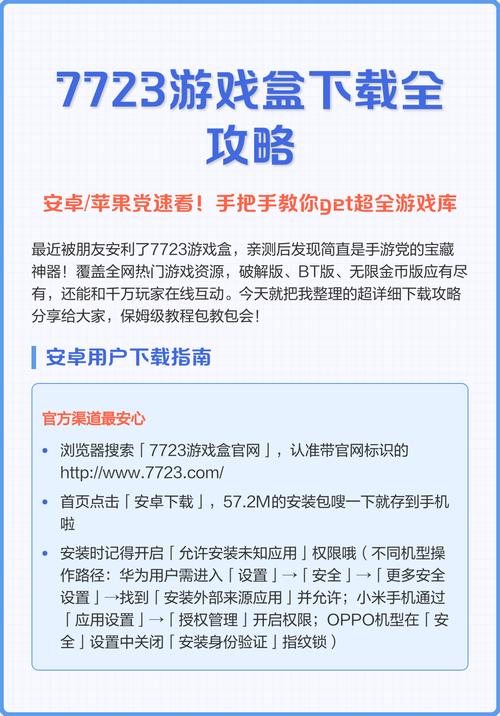 7723游戏盒下载 - 海量手游免费畅玩,安全高速下载