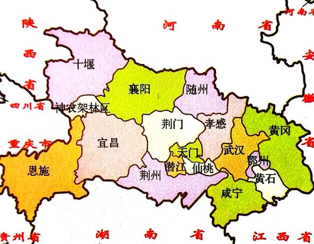 湖北省高清地图下载 最新版交通旅游电子地图