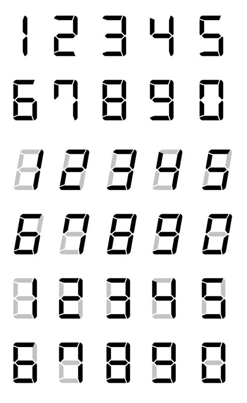 数字字体下载 | 精选免费商用数字字体包合集
